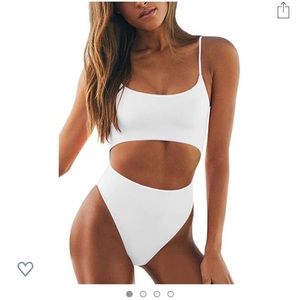 White one piece suit NWT